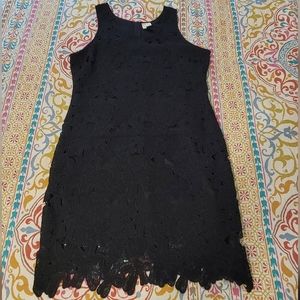 Black Lace Midi Dress